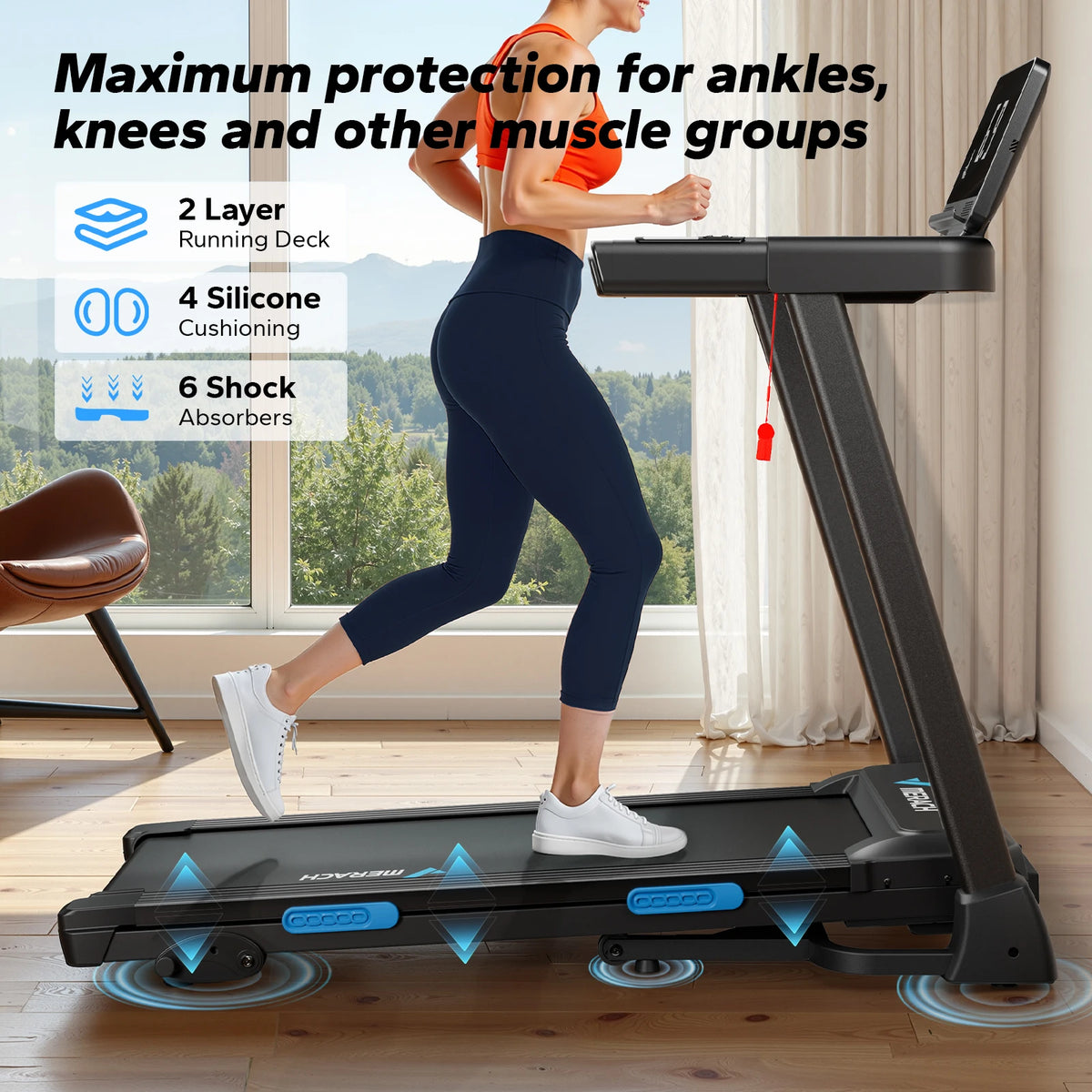 Cardio Fitness Foldable Treadmill