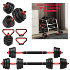 3-in-1 Adjustable Dumbbells Set 20 kg