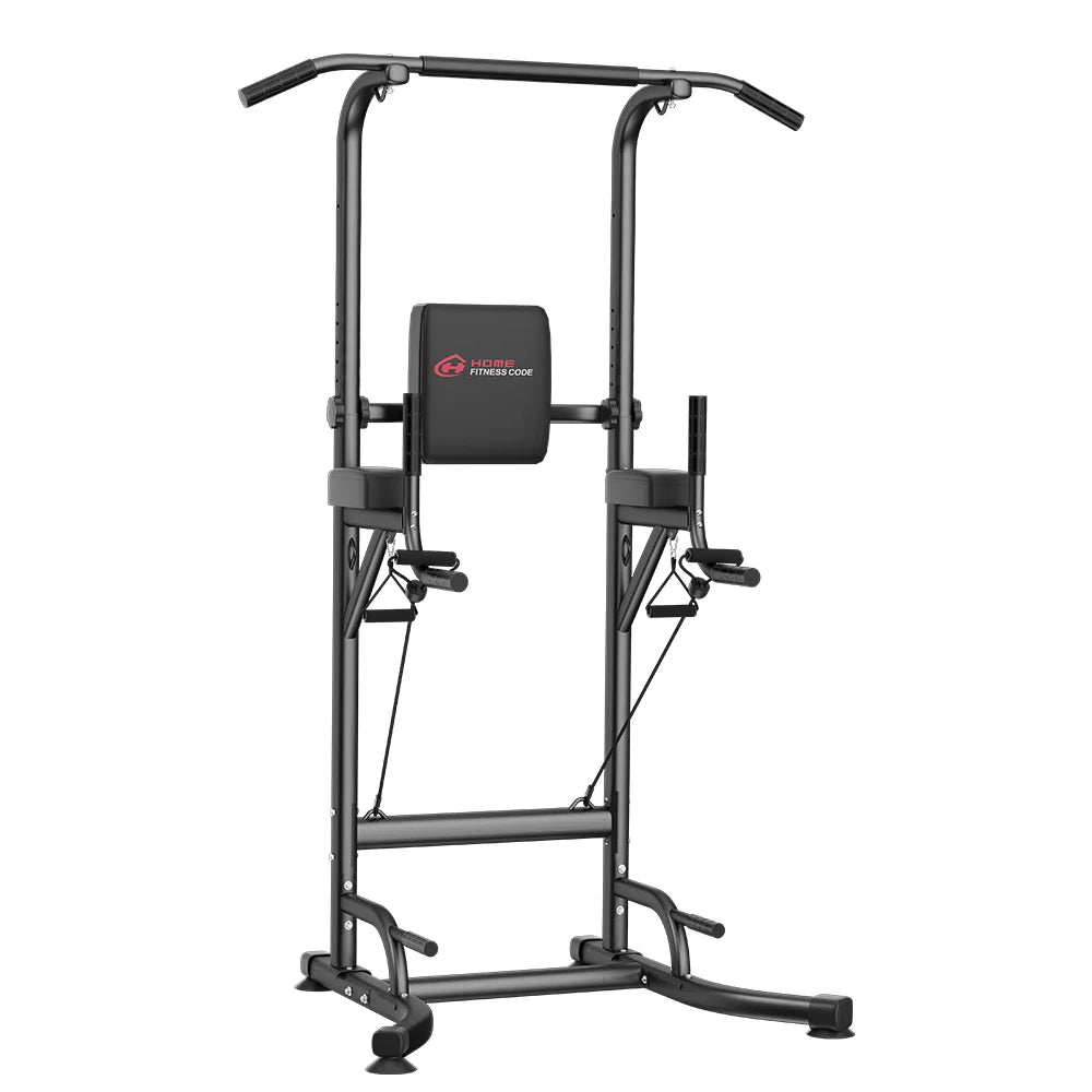 Dip Station, Pull Up Bar Adjustable Home Workout