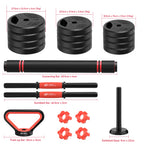 3-in-1 Adjustable Dumbbells Set 20 kg