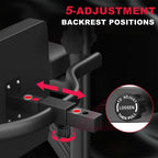 Dip Station, Pull Up Bar Adjustable Home Workout
