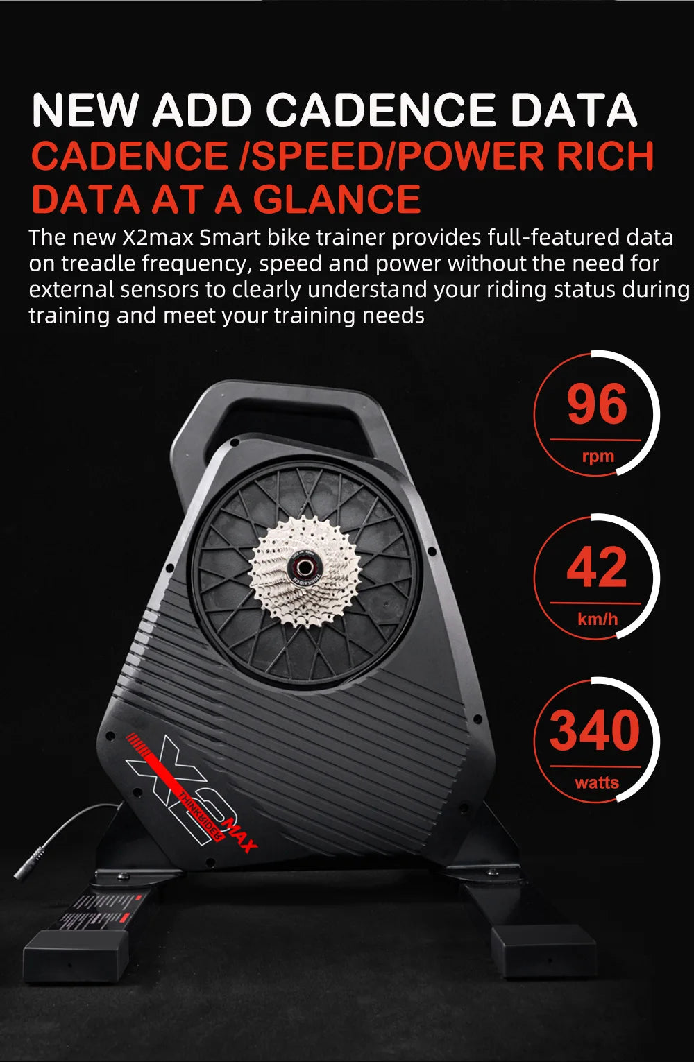 X2Max Smart Road Bike Trainer