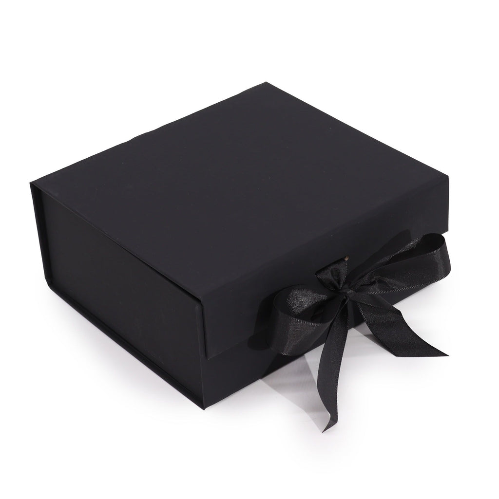 Luxury Gift Boxes With Bow – Black Set of 3