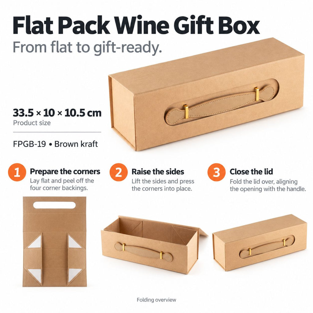 Luxury Wine & Hamper Gift Box - Ivory