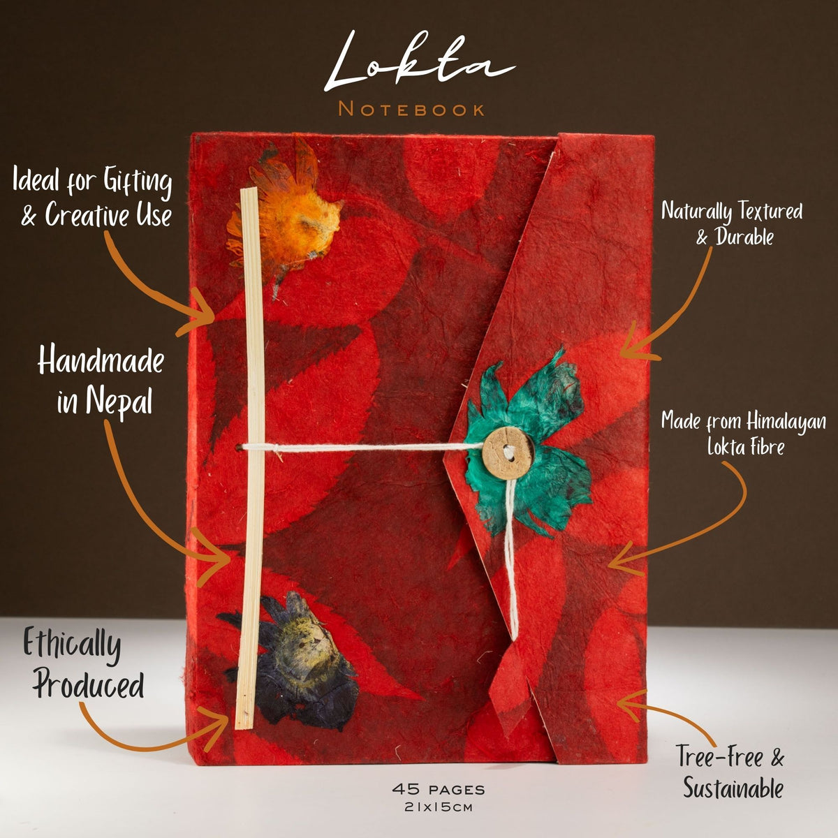 Set Of Two Lokta Notebooks