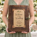Huge Customisable Visitor Leather Book 10x13 (200 pages)
