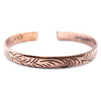 Handcrafted Brass & Copper Cuff Bracelets - Set of 2