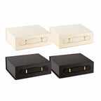 4 Luxury Hamper Gift Boxes - 2 White / 2 Black