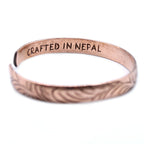 Handcrafted Brass & Copper Cuff Bracelets - Set of 2