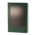 A5 Intention Note Book - LCD Wipe Screen - Green Leather Effect - 80 Leafs
