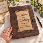 Huge Customisable Visitor Leather Book 10x13 (200 pages)