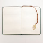 A5 Intention Note Book - LCD Wipe Screen - Green Leather Effect - 80 Leafs
