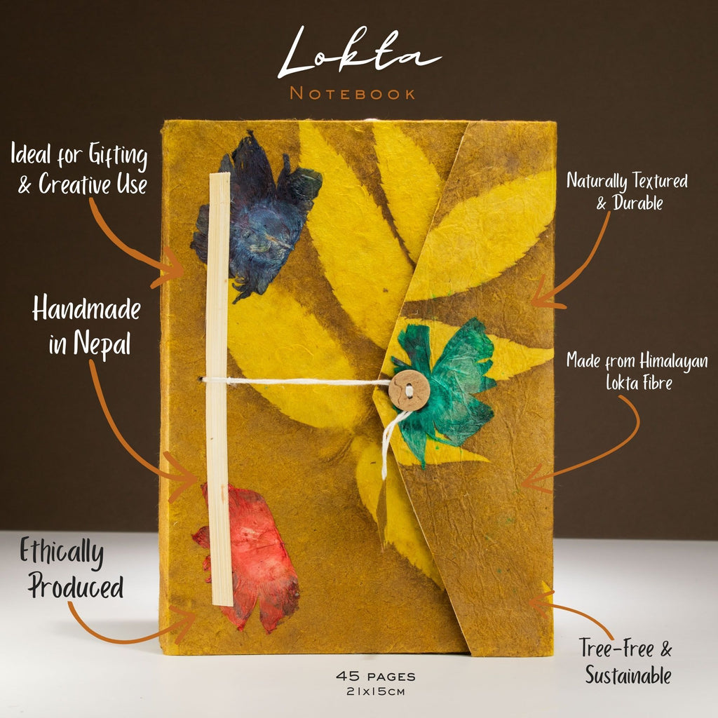 Set Of Two Lokta Notebooks