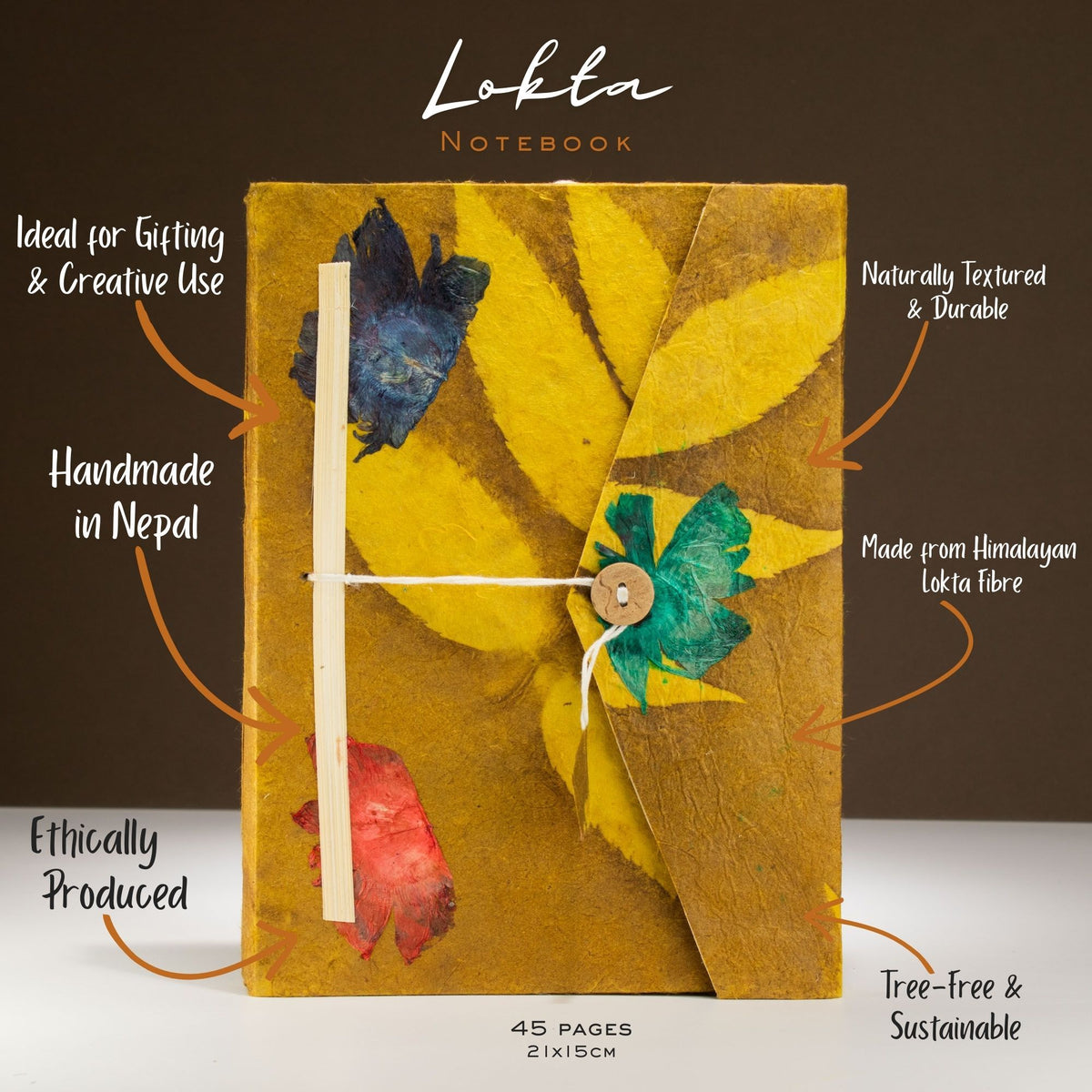 Set Of Two Lokta Notebooks