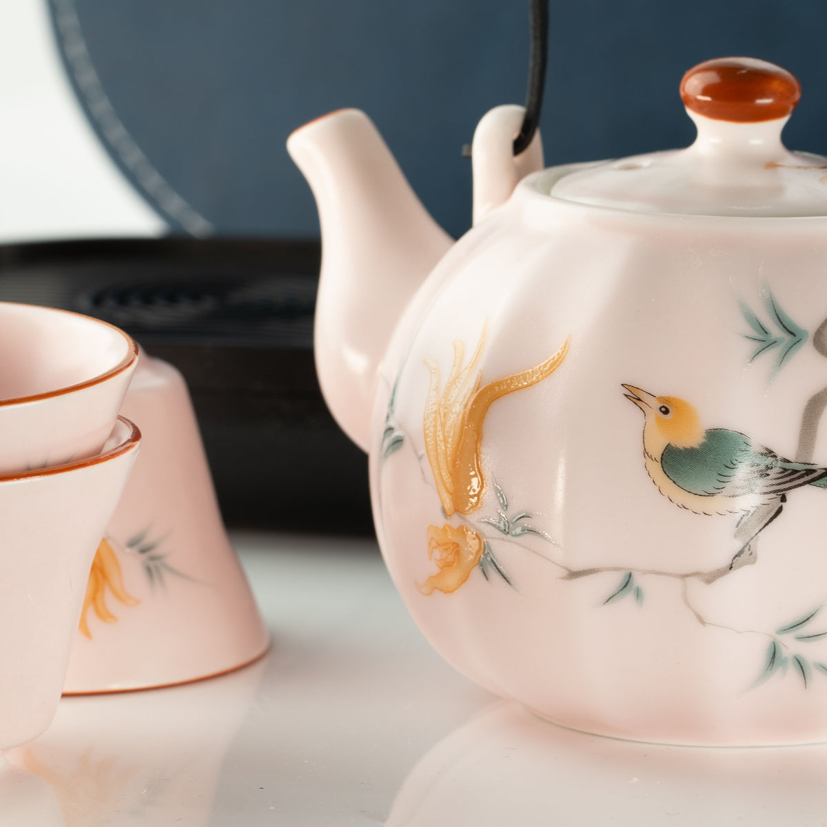 Travel Teapot Set & Four Cups