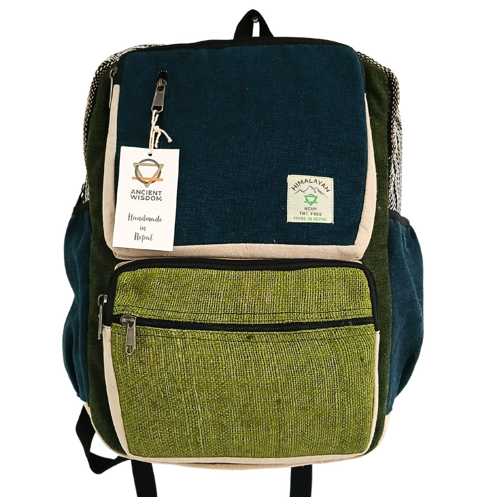 Large Stylish Backpack - Perfect Day Rucksack In Teal & Sage Colour