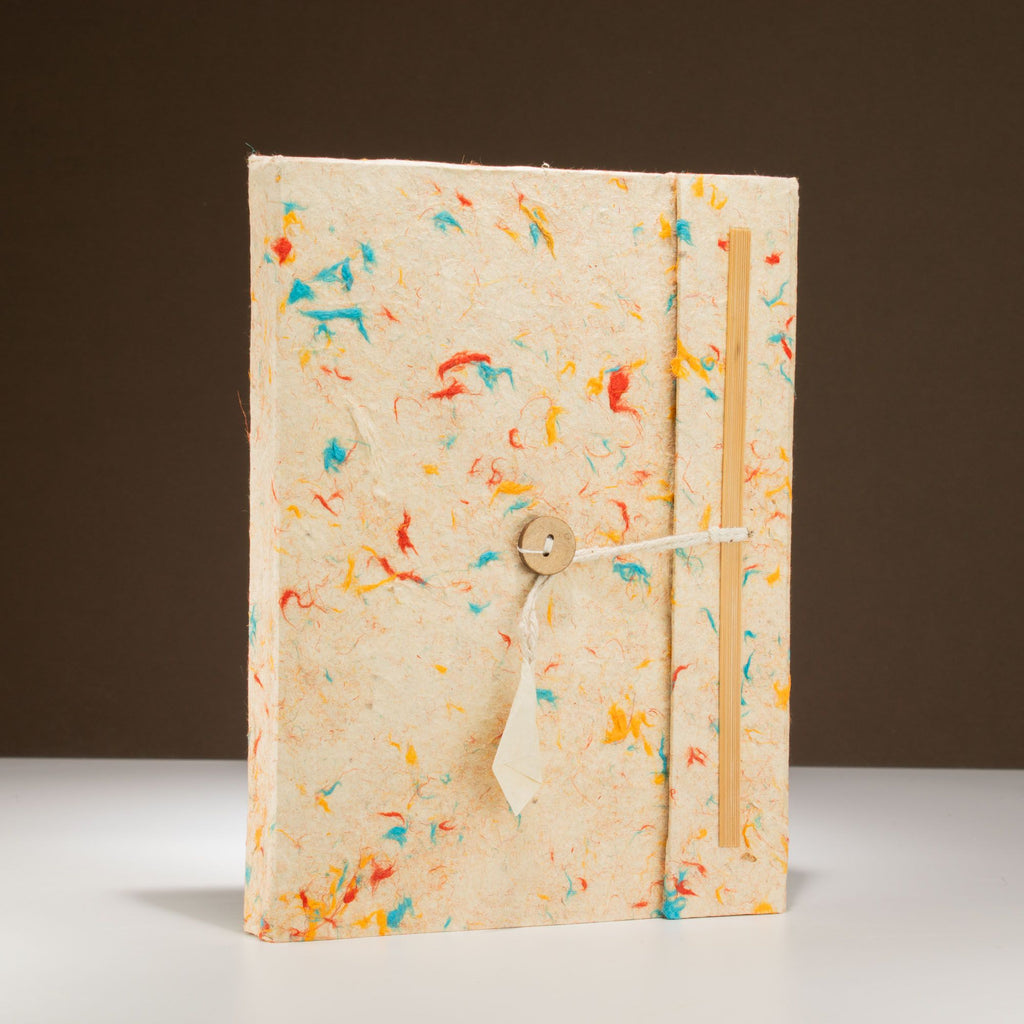 Set Of 3 Lokta Mixed Colour Notebook