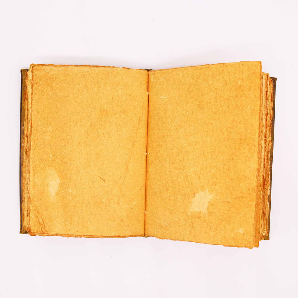 Wedding / Visitor Tan Book - Zinc Owl Decor - 200 Deckle Edges Pages - 26x18cm
