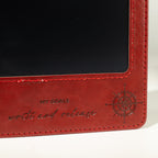 A5 Intention Note Book - LCD Wipe Screen - Red Leather Effect - 80 Leafs