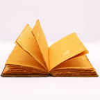 Wedding / Visitor Tan Book - Zinc Owl Decor - 200 Deckle Edges Pages - 26x18cm