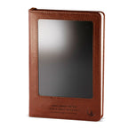 A5 Intention Note Book - LCD Wipe Screen - Brown Leather Effect - 80 Leafs