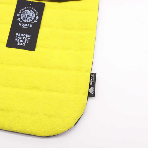 13 inch Laptop Padded Pouch - Crazy Yellow