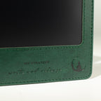 A5 Intention Note Book - LCD Wipe Screen - Green Leather Effect - 80 Leafs