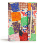 Patchwork Notebook – Large (21x15cm) – 45 Leaves – Includes Bookmark – Multi Colour