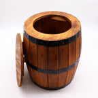 Beer Barrel Stool – Natural Wood 38 x 32 cm