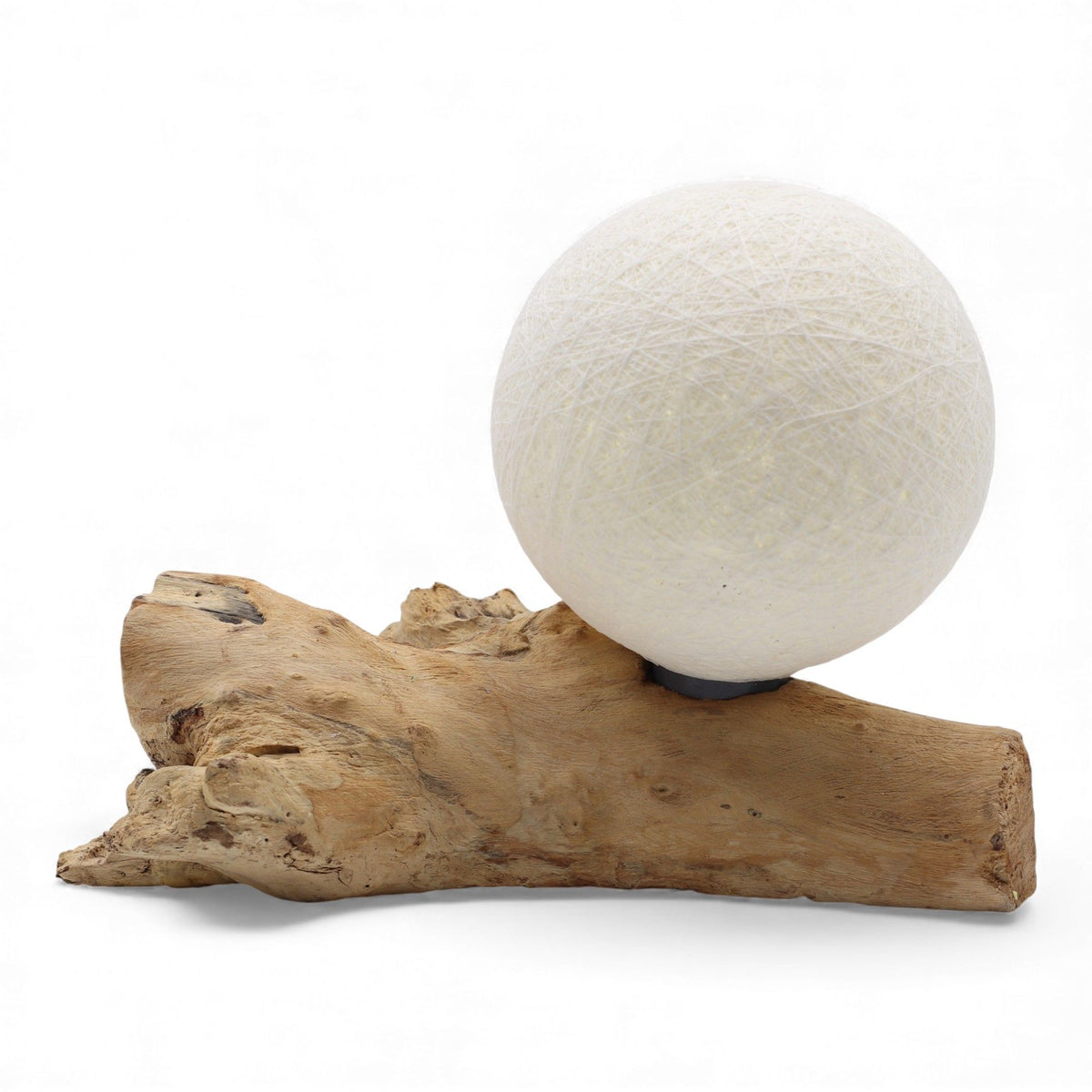 Driftwood Cotton Luna Ivory Shade  Lamp