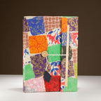 Patchwork Notebook – Large (21x15cm) – 45 Leaves – Includes Bookmark – Multi Colour